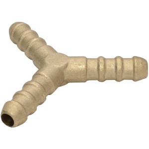 Raccordo a Y in ottone per tubi, connettore per raccordi.