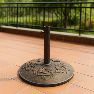 Base per ombrellone 50 cm con tubo bronzo