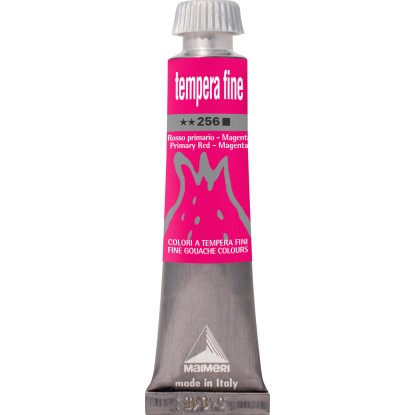Colore tempera fine rosso primario 20 ml