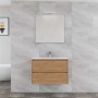 Mobile bagno base lavabo sospesa Ness 81 2/C honey 81x46 cm_7