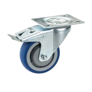 Ruota comfort in tpe arresto completo p/ 100 kg