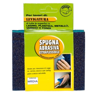 Spugna abrasiva t.b.t. per levigatura, uso versatile.