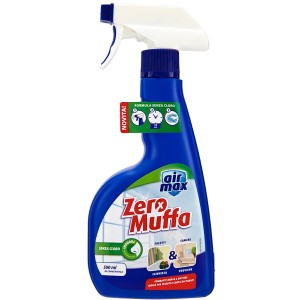 Air Max Zero Muffa antimuffa, senza cloro, flacone spray blu.