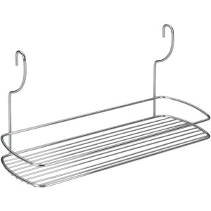 Mensola da cucina cromata Leonardo, larghezza 19 cm.