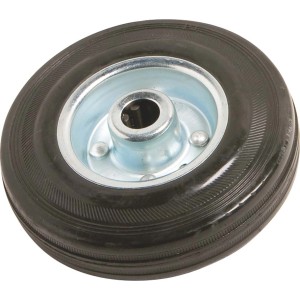 Ruota in gomma piena OBI, 125 mm, con cerchio in metallo per uso universale, portata 100 kg.