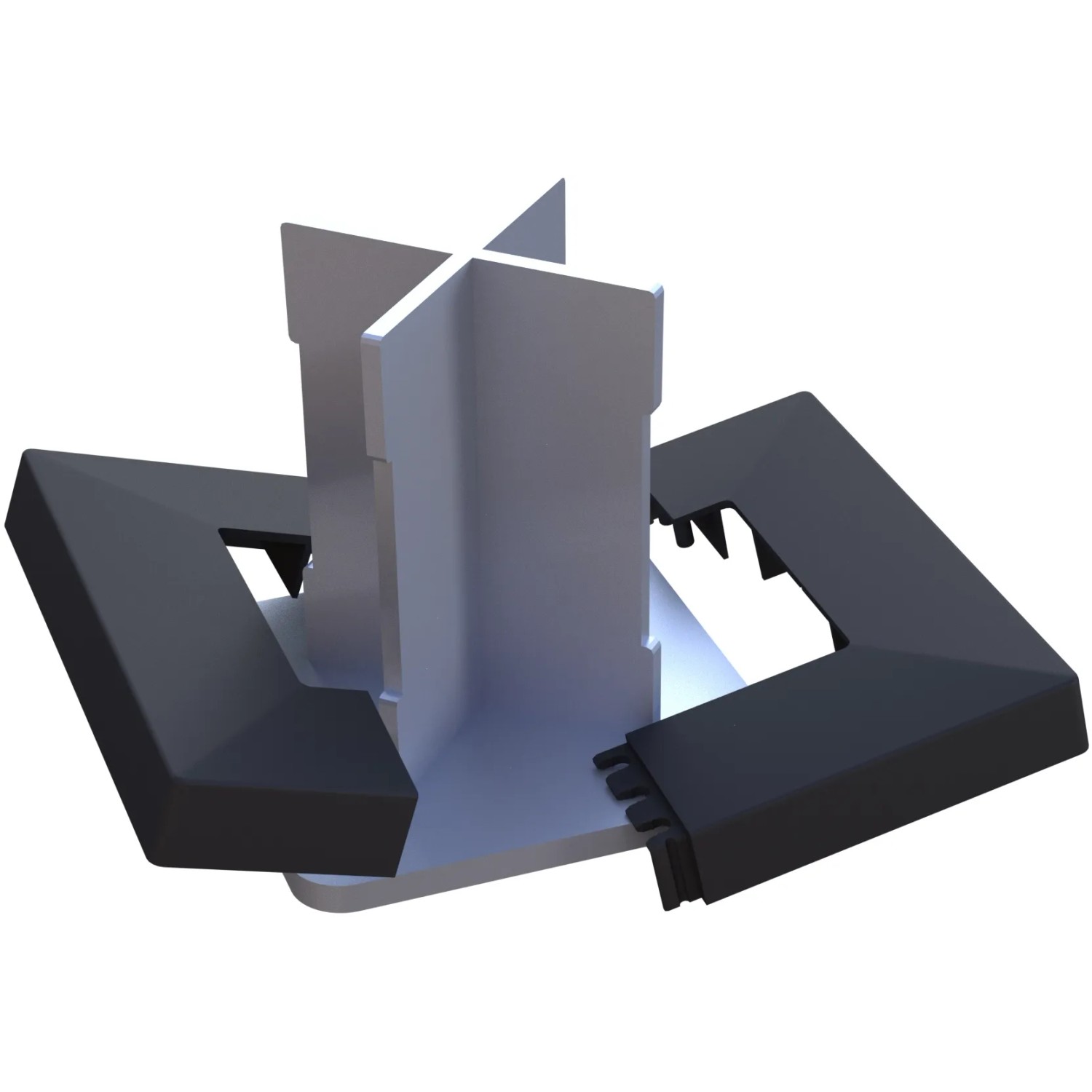 t.b.t. per tutori: Connettore in plastica, nero/argento.