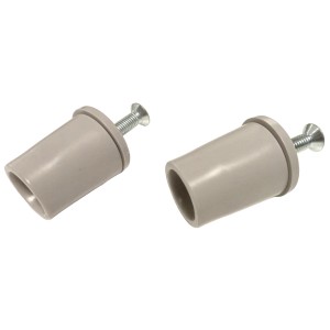 Due t.b.t. grigi per tapparelle con vite.