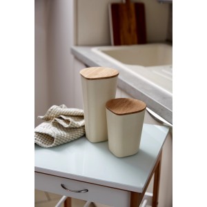 Contenitori Wenko Derry, 1 l, in fibra di bambù, per cucina, bagno e soggiorno.