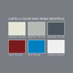 Resina epossidica Industriale Satinata Ral 7012 Grigio Notte 4 l