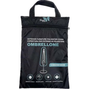 Copertura ombrellone Oxford PU 210D Ø25/35x H165 cm nero