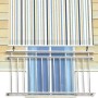 t.b.t. Set di ganci e occhielli per fissare una tenda da sole a una ringhiera del balcone.