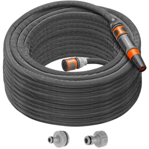 Gardena Liano Life Set tubo da giardino da 25 m con spruzzatore e connettori, grigio. Ideale per irrigare il giardino.