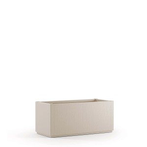 Fioriera da esterno rettangolare t.b.t., beige.
