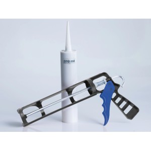 Pistola per cartucce LUX con cartuccia da 310 ml per applicazione uniforme di sigillanti.