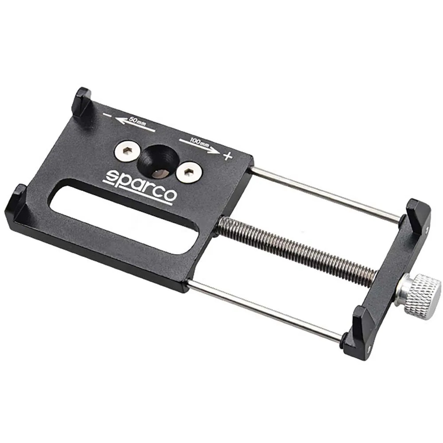 Supporto bici t.b.t. Sparco, regolabile per vari dispositivi.