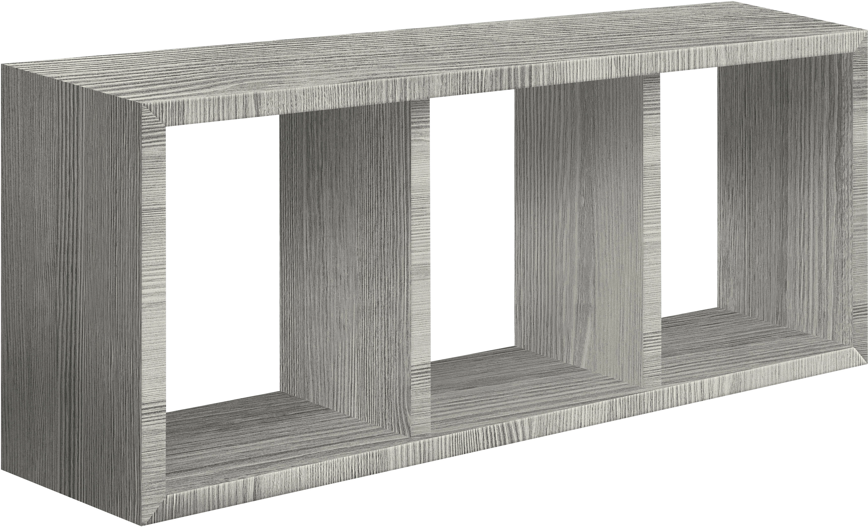 Mensola in legno Tristano 30x70x15,5 cm rovere grigio