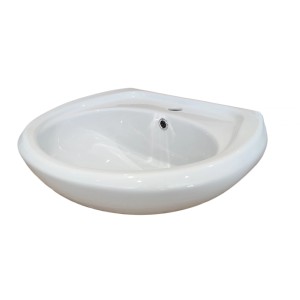 Lavabo singolo t.b.t. bianco per il bagno.