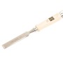 Scalpello per legno LUX 20 mm con manico in legno, acciaio al cromo vanadio, per lavori di precisione.