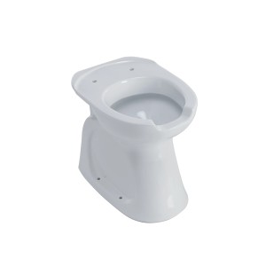 WC a terra bianco (t.b.t.) senza cassetta e sedile.