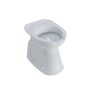 WC a terra bianco (t.b.t.) senza cassetta e sedile.