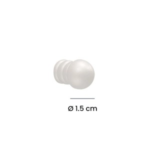 Pomolo mobili zama verniciato Ø 15 mm bianco