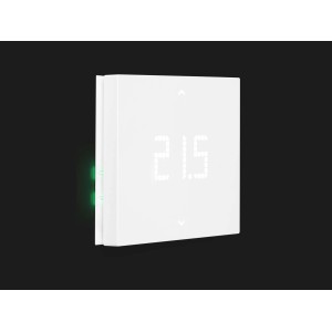 Termostato t.b.t. bianco con display digitale.