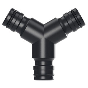 Raccordo a Y nero per sistemi di irrigazione, Raccordi irrigazione.