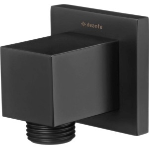 Connettore angolato flessibile quadrato Idrostile nero
