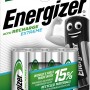 Energizer Extreme AA Batterie Ricaricabili, 2300 mAh, confezione da 4.