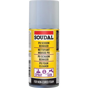 Soudal Detergente per schiuma, bomboletta da 150ml per rimuovere la schiuma PU fresca.
