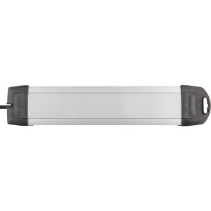 Brennenstuhl Premium-Alu-Line ciabatta, 6 prese, argento-nero, cavo 3 m.