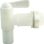 Rubinetto bianco Marley in plastica, 19 mm (3/4 di pollice) per serbatoi di raccolta dell'acqua piovana.