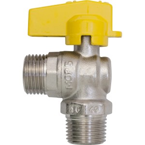 t.b.t. Valvola a sfera con maniglia gialla.