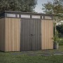 Casetta da giardino in plastica Keter Pent sp. 20 mm marrone chiaro 7,4 m²_4