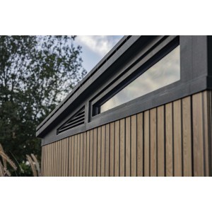 Casetta da giardino in PVC Keter Pent sp. 20 mm marrone chiaro 7,4 m²