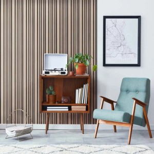 Pannello fonoassorbente decorativo Jackson naturale 240x30 cm Sp. 19 mm