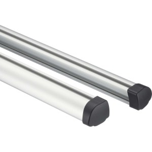 t.b.t. per accessori di trasporto, barre argentate con tappi terminali neri.