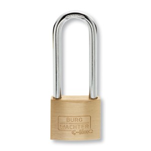Set di lucchetti Burg-Wächter con arco alto, ottone, set da 2.