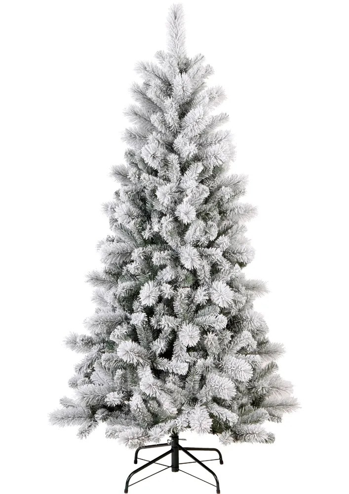 Albero Di Natale Artificiale Bianco, 2.1 M, 1000 Rami In PVC, Con Supporto In Metallo, Per Interni Ed Esterni, Facile Montaggio