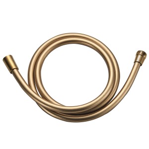 Tubo doccia dorato per raccordi doccia, flessibile e resistente.