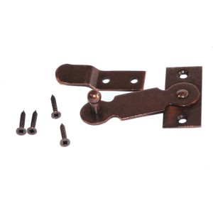 Cerniera in metallo t.b.t. con viti, marrone. Per mobili e altro.