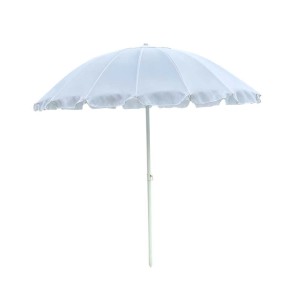 Ombrellone da giardino a palo centrale Ø 220 cm bianco