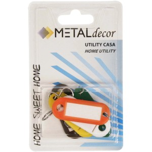 t.b.t. Set di portachiavi, colori assortiti, per etichettatura