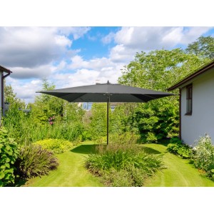 Ombrellone da giardino a palo centrale 4011G 300x200 cm grigio