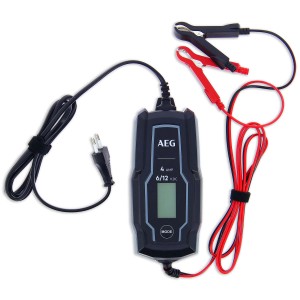 Caricabatterie AEG 4 Amp per batterie 6/12V, accessori auto.