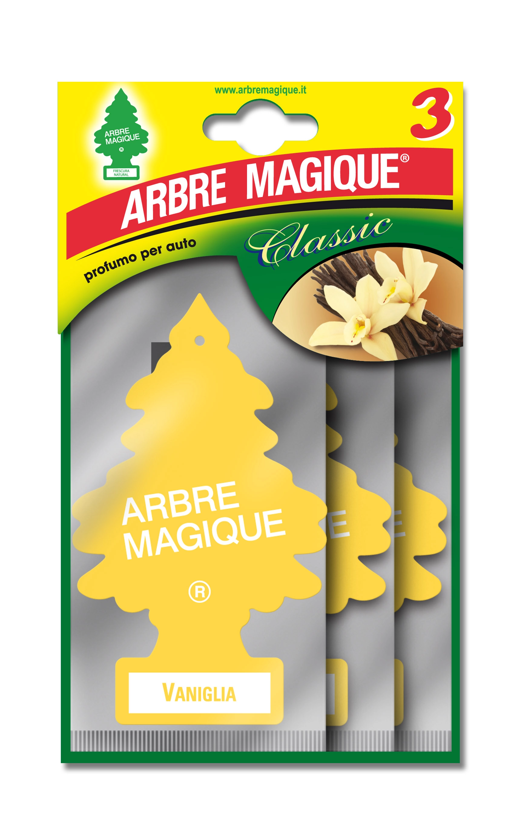 Deodorante auto Arbre Magique tris Vaniglia