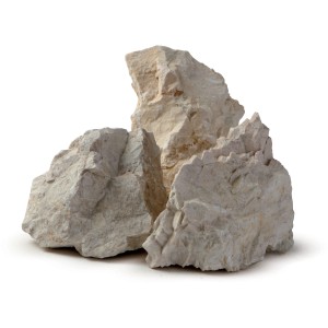 Pietre chiare di Ciottoli, granuli beige grossolani per il giardino.