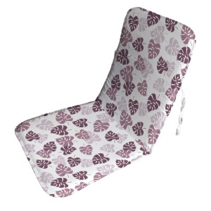 t.b.t. Cuscino da esterno con motivo a foglie per lettino prendisole.