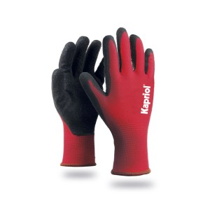 Set 6 paia guanti da lavoro in lattice Easy Grip Kapriol rossi tg 10