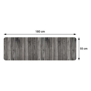 Tappeto cucina Full Lignum H505xL180 cm grigio